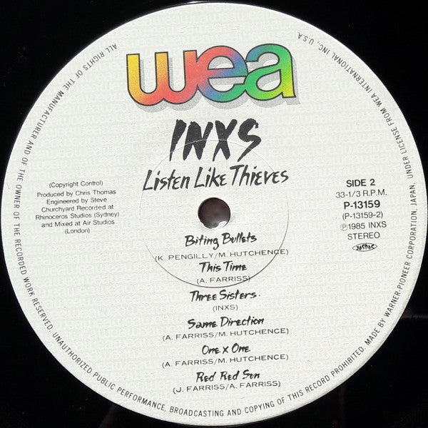 INXS : Listen Like Thieves (LP, Album, Gat)
