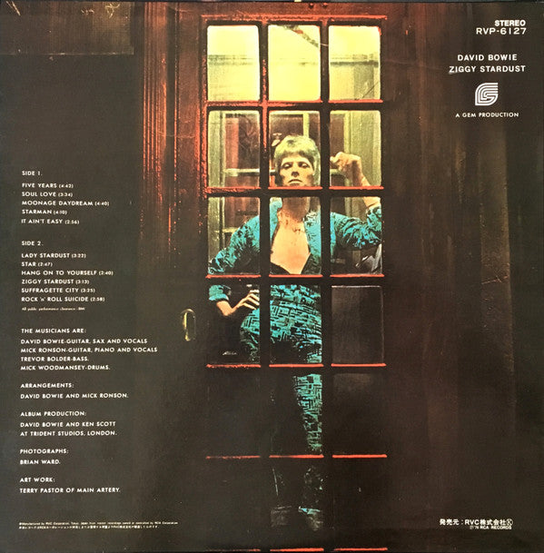 David Bowie : The Rise And Fall Of Ziggy Stardust And The Spiders From Mars (LP, Album, RE)
