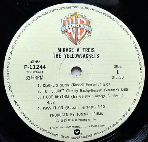 Yellowjackets : Mirage À Trois (LP, Album)