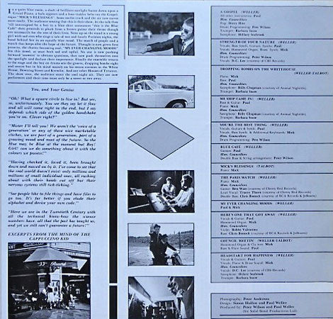 The Style Council : Café Bleu (LP, Album)