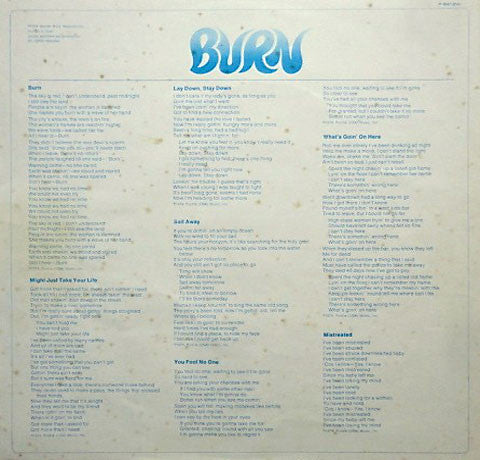 Deep Purple : Burn (LP, Album)