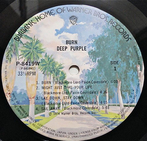 Deep Purple : Burn (LP, Album)