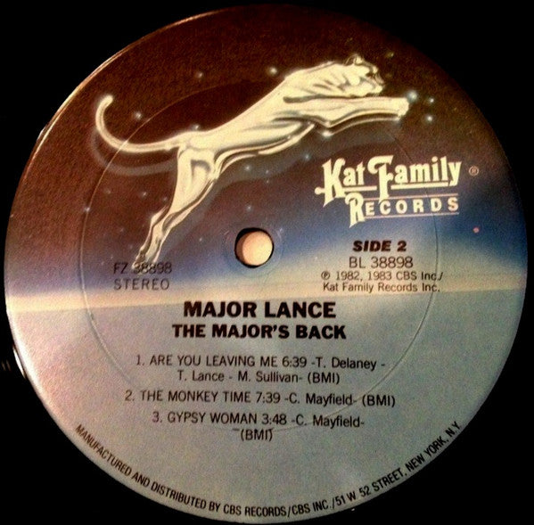 Major Lance : The Major's Back (LP, Album)