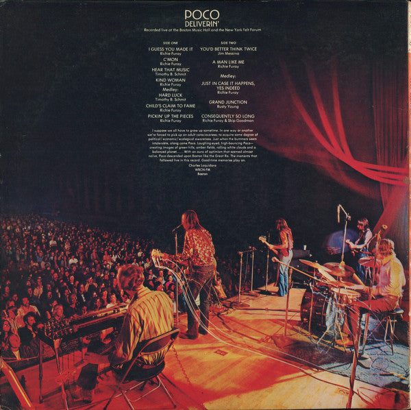 Poco (3) : Deliverin' (LP, Album, Gat)