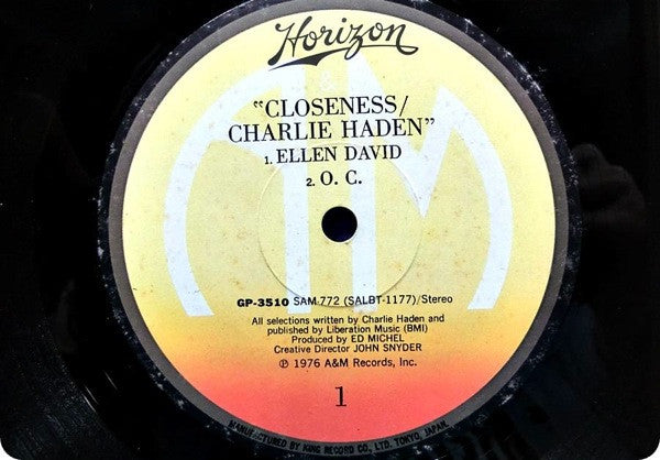 Charlie Haden : Closeness (LP, Album)