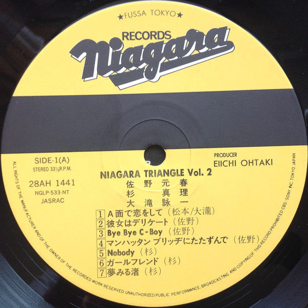 Niagara Triangle : Niagara Triangle Vol.2 = ナイアガラ トライアングル Vol.2 (LP, Album)