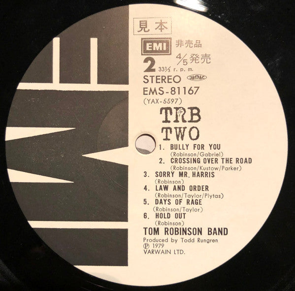 Tom Robinson Band : TRB Two (LP, Album)