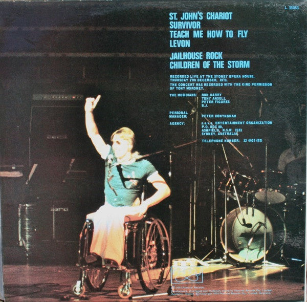 Jeff St. John : Jeff St. John Live (LP, Album)