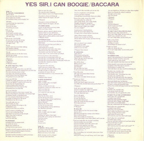 Baccara : Yes Sir, I Can Boogie (LP, Album)