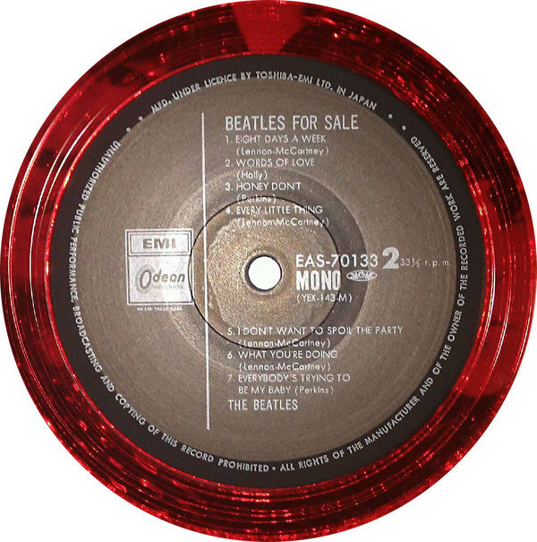 The Beatles : Beatles For Sale (LP, Album, Mono, Red)