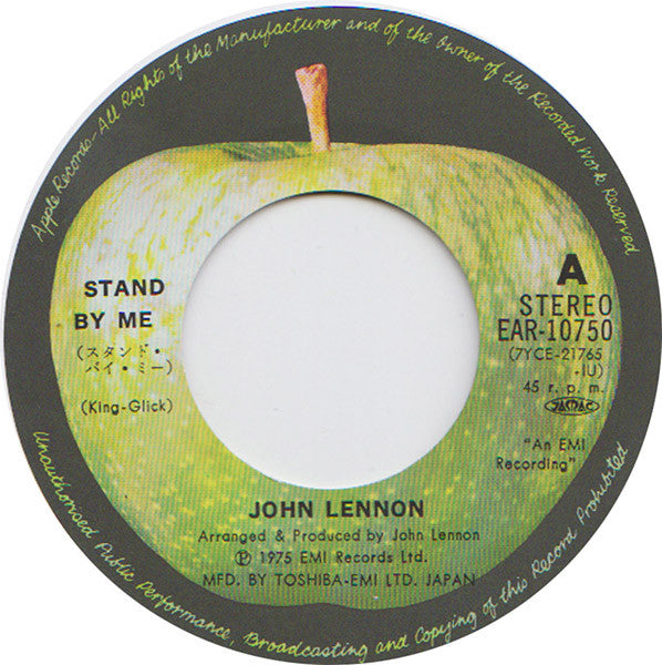 John Lennon : Stand By Me / Move Over Ms. L (7", Single)