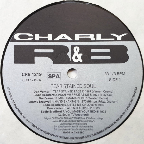 Various : Tear Stained Soul (LP, Comp)