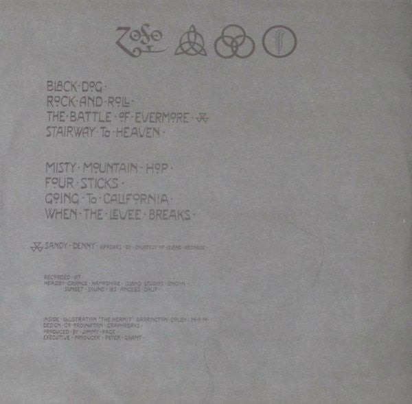 Led Zeppelin : レッド・ツェッペリン IV = Untitled  (LP, Album, Ltd, RE, Gat)