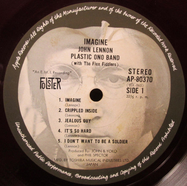 John Lennon : Imagine (LP, Album, Red)