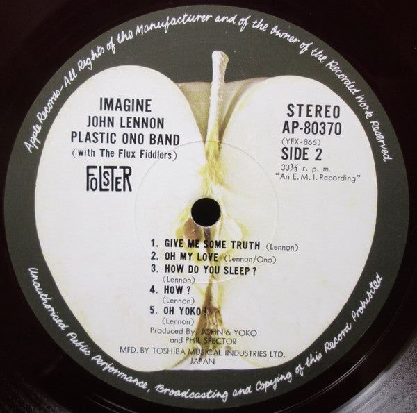 John Lennon : Imagine (LP, Album, Red)
