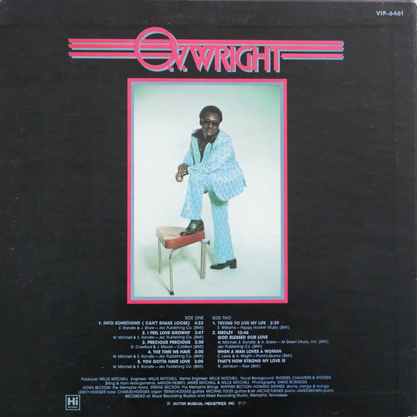 O.V. Wright : Into Something (Can't Shake Loose) (LP, Album)