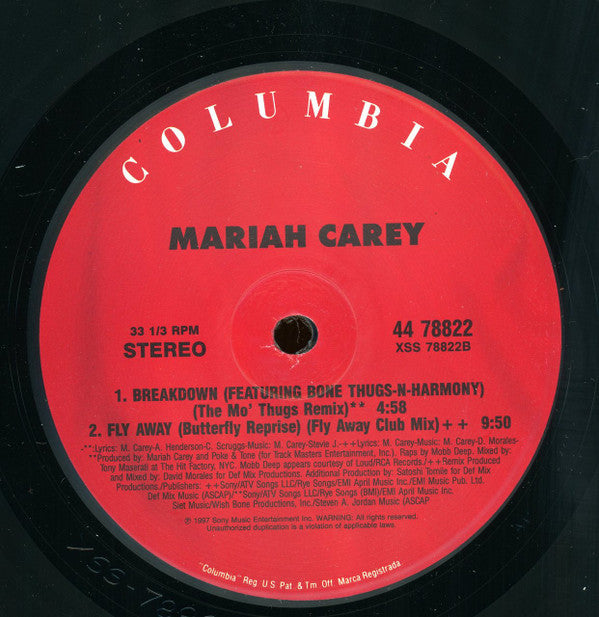 Mariah Carey : My All / Breakdown (12")