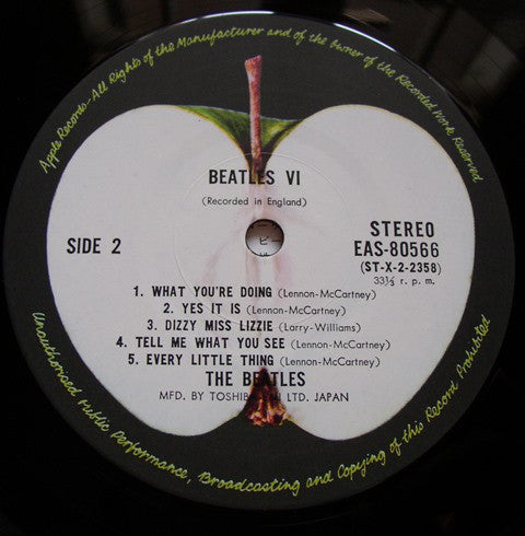 The Beatles : Beatles VI (LP, Album, RE, Gat)