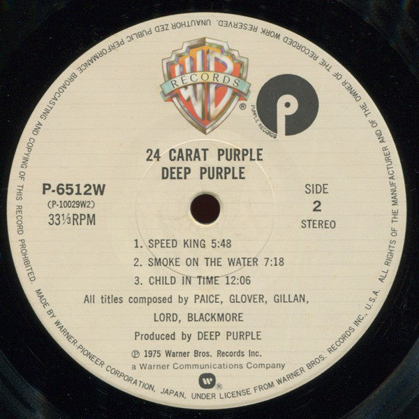 Deep Purple : 24 Carat Purple (LP, Comp, Ltd, RE)