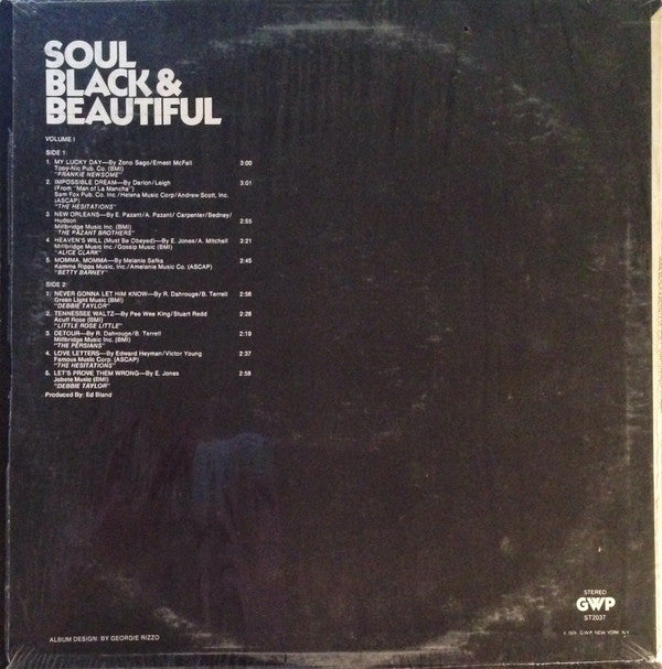 Various : Soul Black & Beautiful Vol. I (LP, Comp)