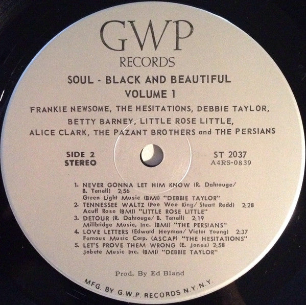 Various : Soul Black & Beautiful Vol. I (LP, Comp)