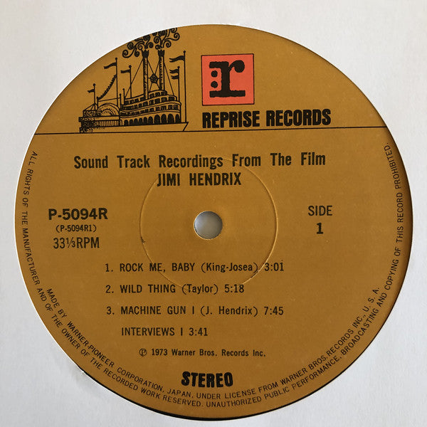 Jimi Hendrix : Sound Track Recordings From The Film "Jimi Hendrix" (2xLP, Album, Gat)
