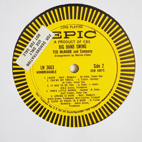 Ted McNabb & Co.* : Big Band Swing (LP, Album, Mono)