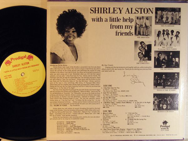 Shirley Alston : With A Little Help From My Friends (LP, Album)