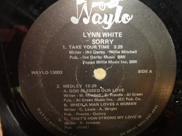 Lynn White : Sorry (LP, Album)