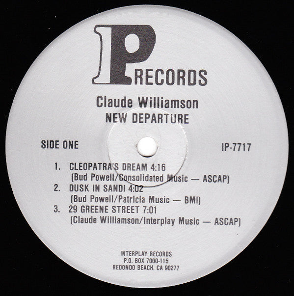 Claude Williamson With Sam Jones And Roy Haynes : New Departure (LP, Album)