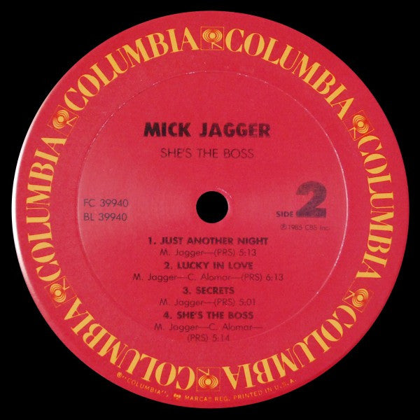 Mick Jagger : She's The Boss (LP, Album, Pit)