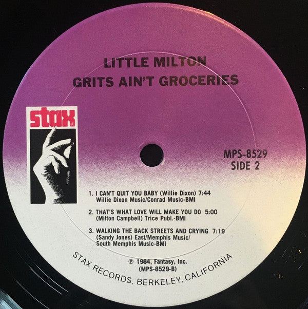 Little Milton : Grits Ain't Groceries (LP)