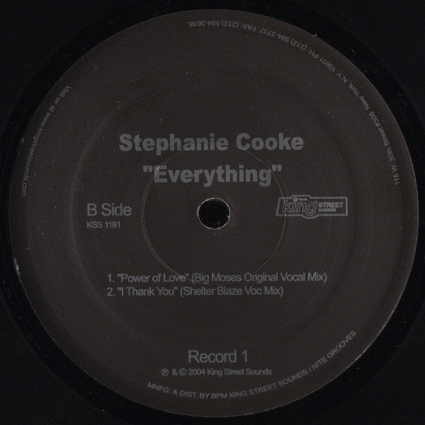 Stephanie Cooke : Everything (2x12", Album)