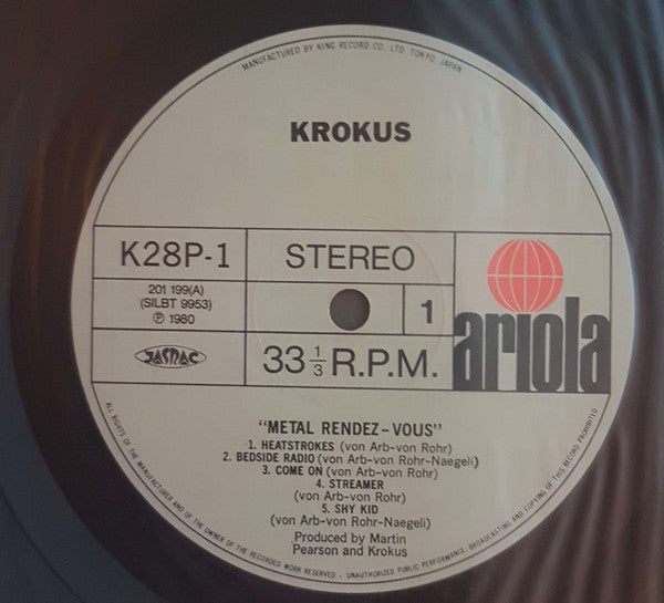 Krokus : Metal Rendez-vous (LP, Album)