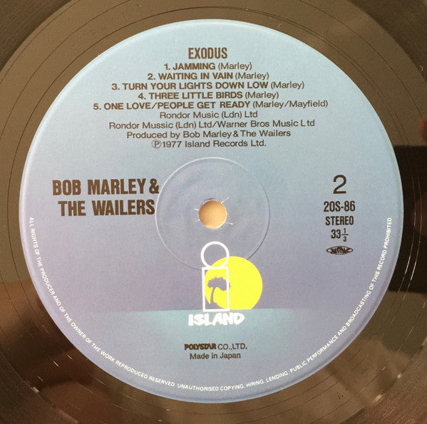 Bob Marley & The Wailers : Exodus (LP, Album, RE)