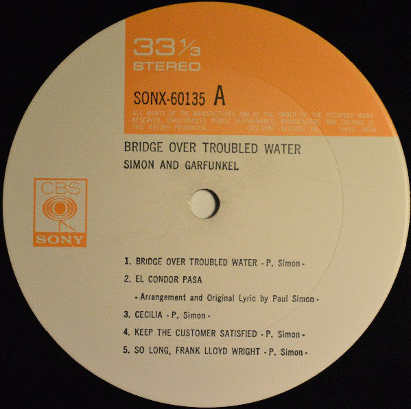 Simon And Garfunkel* : Bridge Over Troubled Water (LP, Album, Gat)