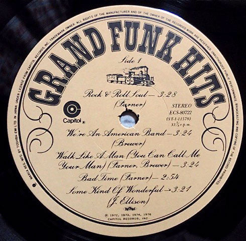 Grand Funk* : Grand Funk Hits (LP, Comp)