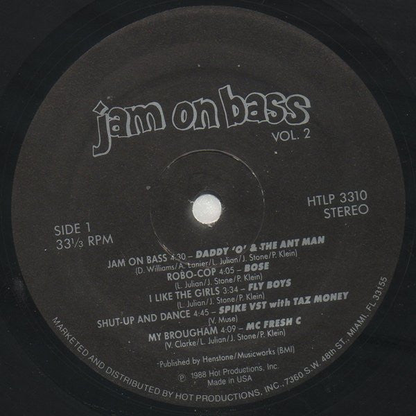 Various : Jam On Bass Vol. 2 (LP, Comp)