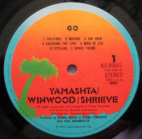 Stomu Yamashta* / Steve Winwood / Michael Shrieve : Go (LP, Album)