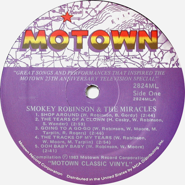 Smokey Robinson And The Miracles* : Great Songs And Performances That Inspired The Motown 25th Anniversary T.V. Special (LP, Comp, RP)