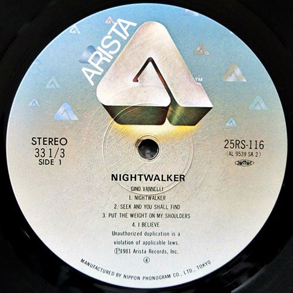 Gino Vannelli - Nightwalker (LP, Album) (Very Good Plus (VG+))