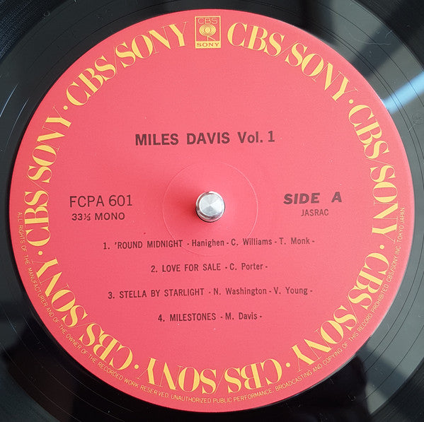 Miles Davis : Miles Davis Vol. 1 (LP, Comp)