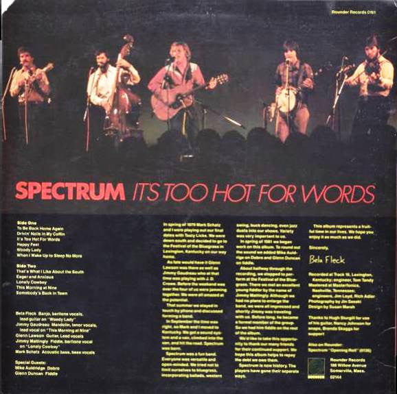 Spectrum (24) : It's Too Hot For Words (LP, Album)