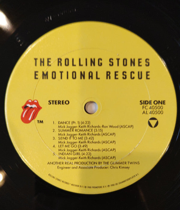 The Rolling Stones : Emotional Rescue (LP, Album, RE)