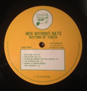 Men Without Hats : Rhythm Of Youth (LP)