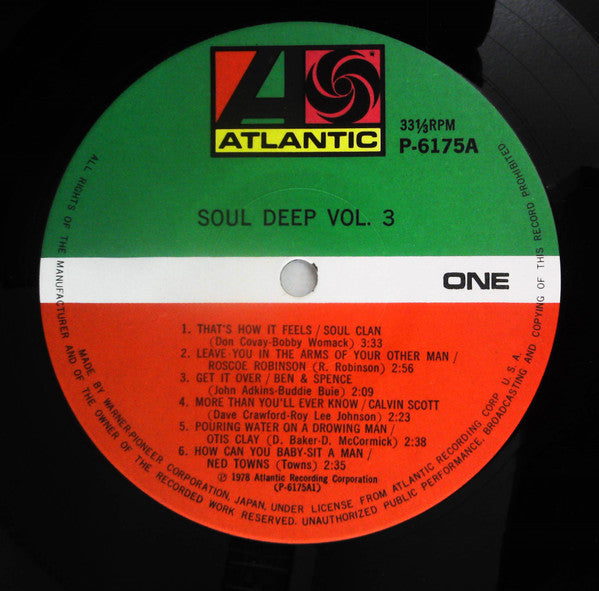 Various : Soul Deep Vol. 3 (LP, Comp)