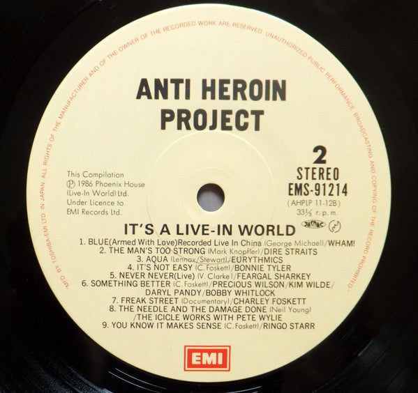 The Anti-Heroin Project : It's A Live-In World (LP, Comp)