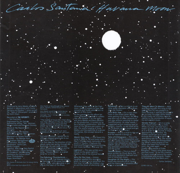 Carlos Santana : Havana Moon (LP, Album)