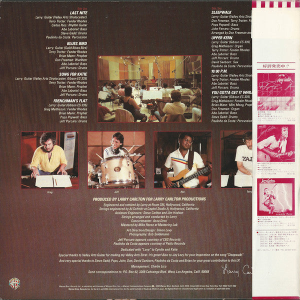 Larry Carlton : Sleepwalk (LP, Album)