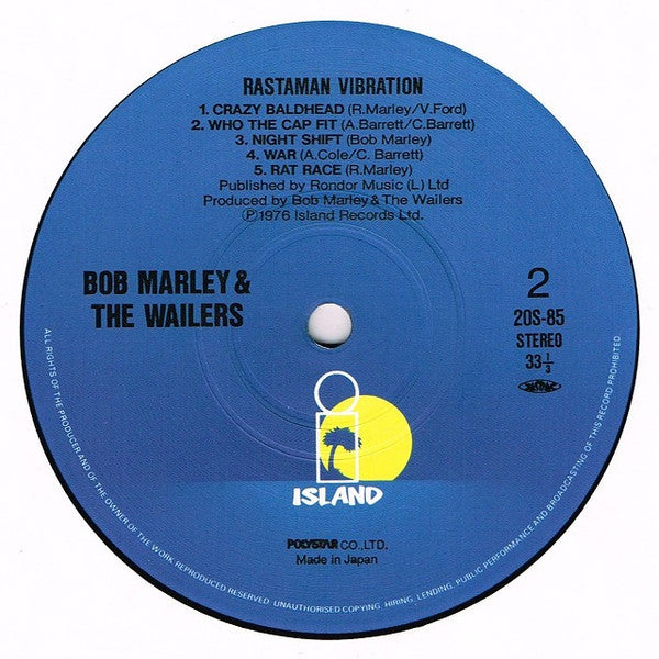 Bob Marley & The Wailers : Rastaman Vibration (LP, Album, RE)